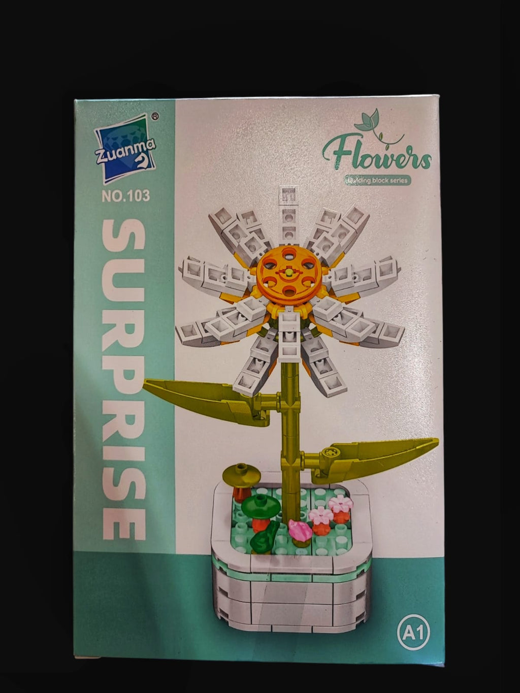 Flor Margarita-Armable en bloque