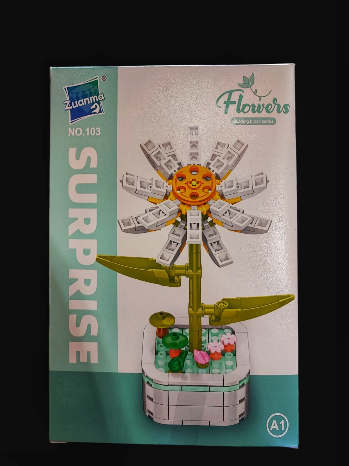 Flor Margarita-Armable en bloque