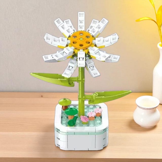 Flor Margarita-Armable en bloque