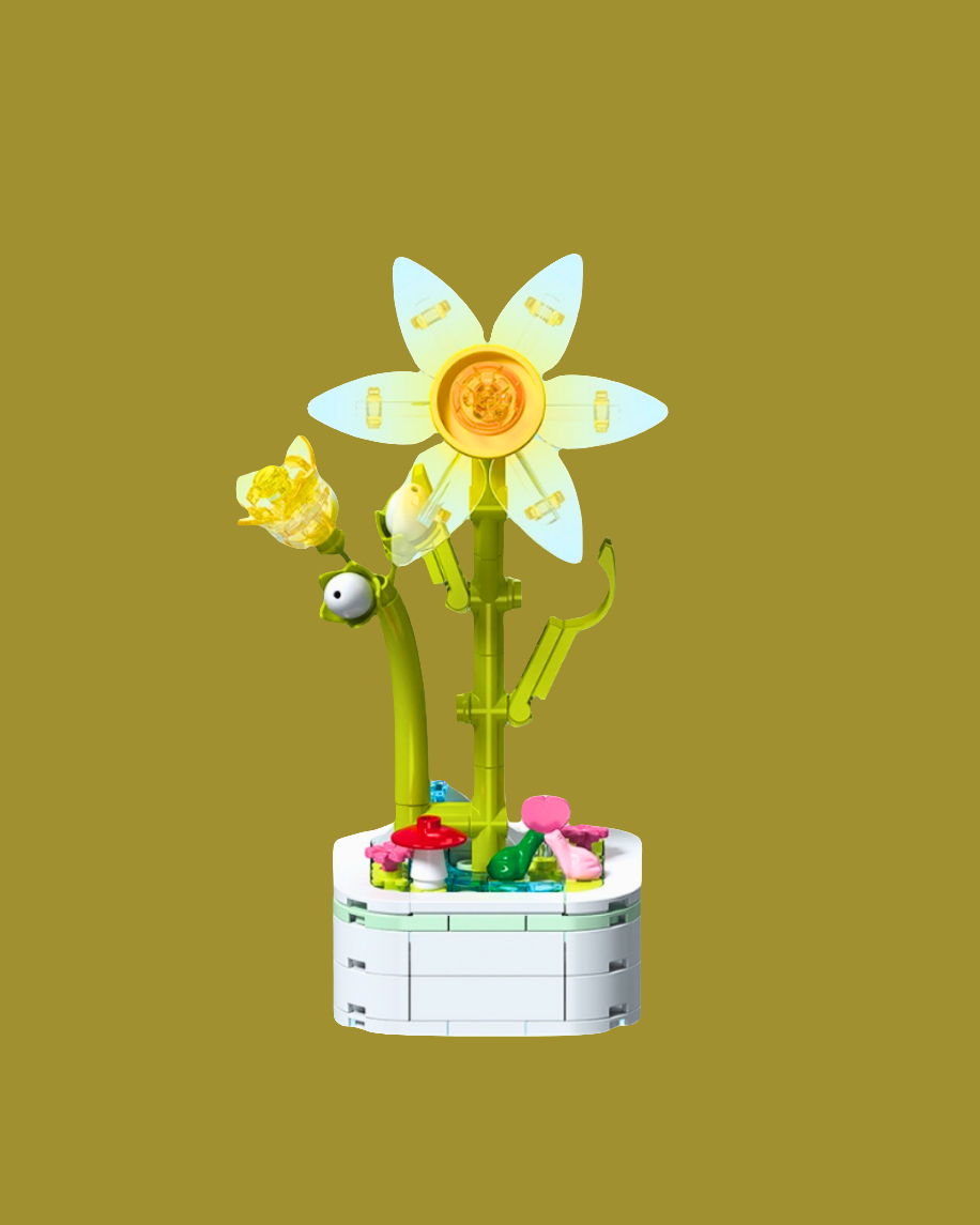 Flor Narciso: Armable en Bloques