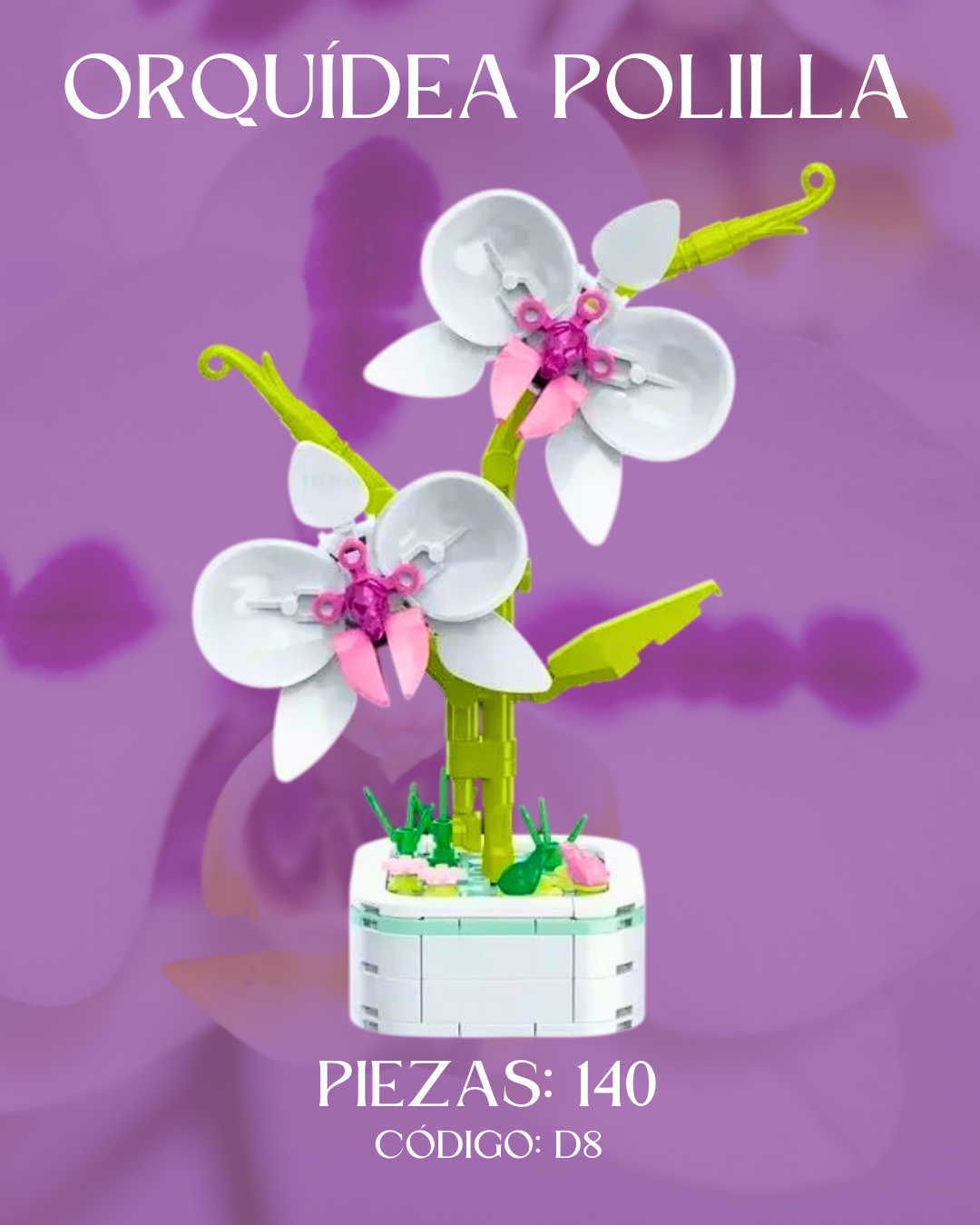 Peonía Polilla: Armable en Bloques