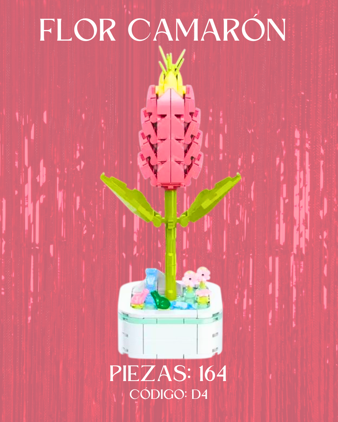Flor Camarón: Armable en Bloques