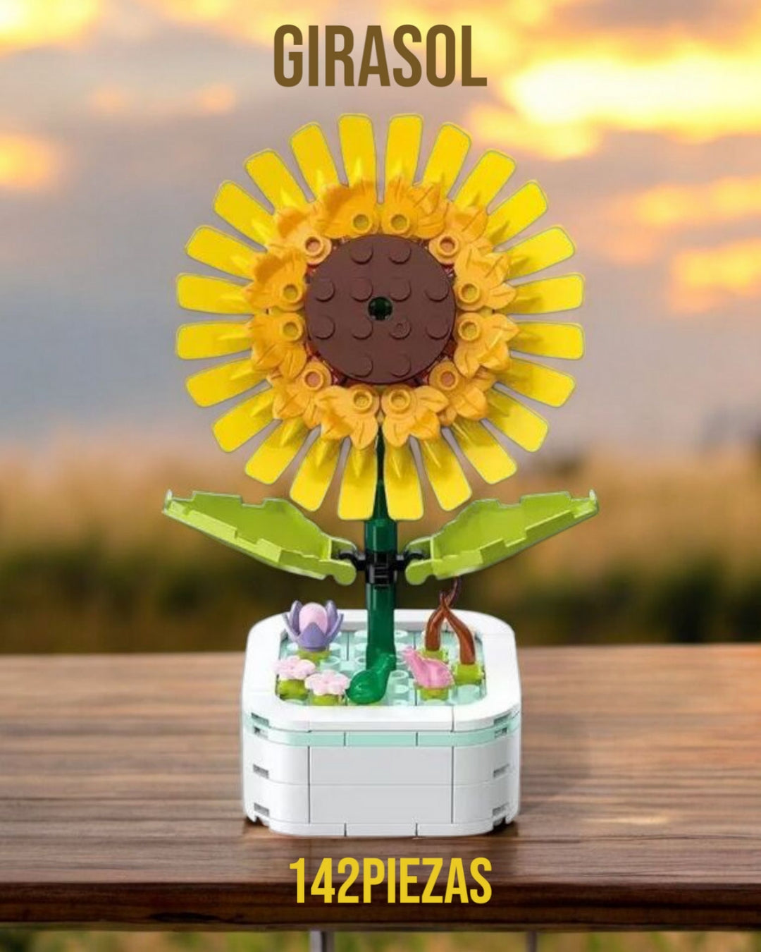 Flor Girasol-Armable en bloque