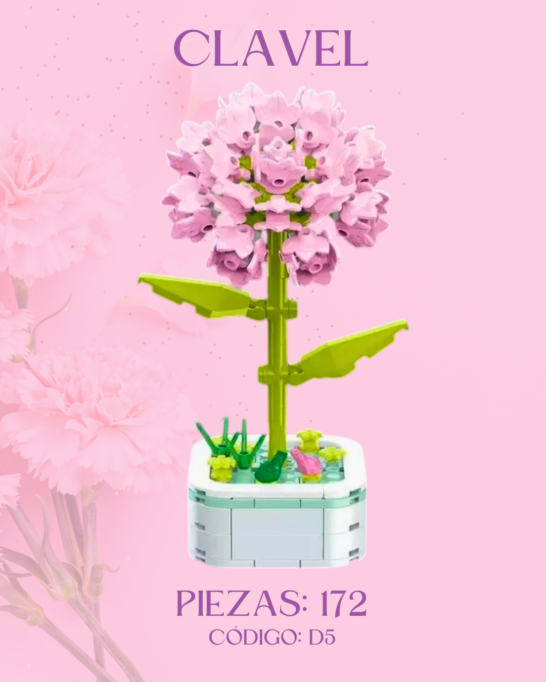 Clavel: Armable en Bloques