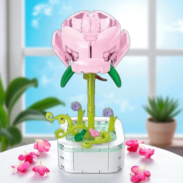 Flor Rosasea -Armable en bloque